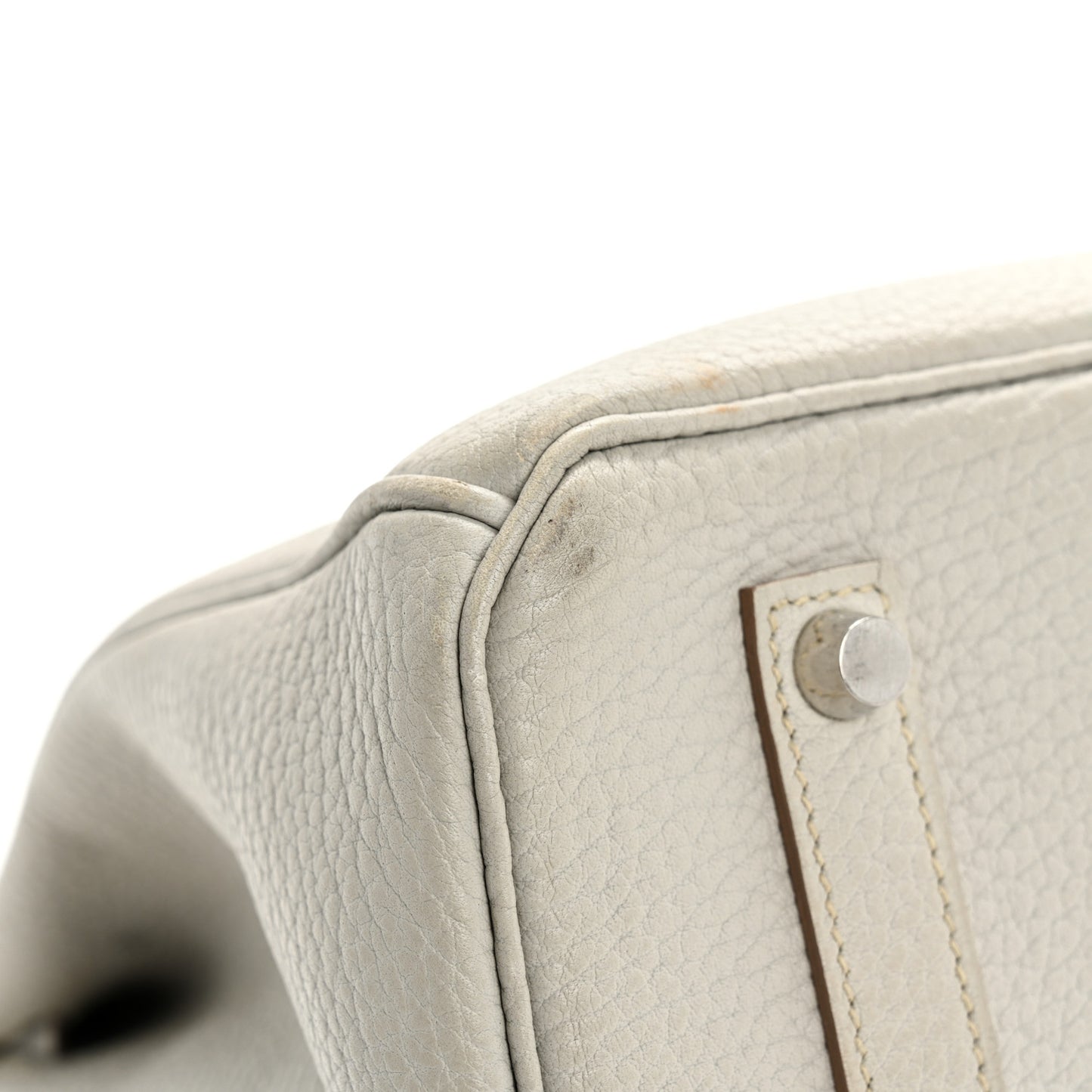 Taurillon Clemence Birkin 35 Gris Perle