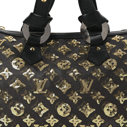 Louis Vuitton Monogram Sequins Eclipse Speedy 28 Gold 8 of 12