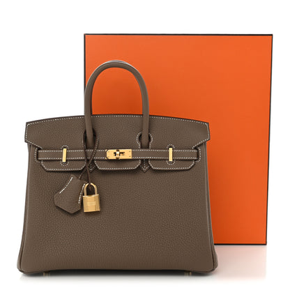 Hermes Togo Birkin 25 Etoupe 11 of 11