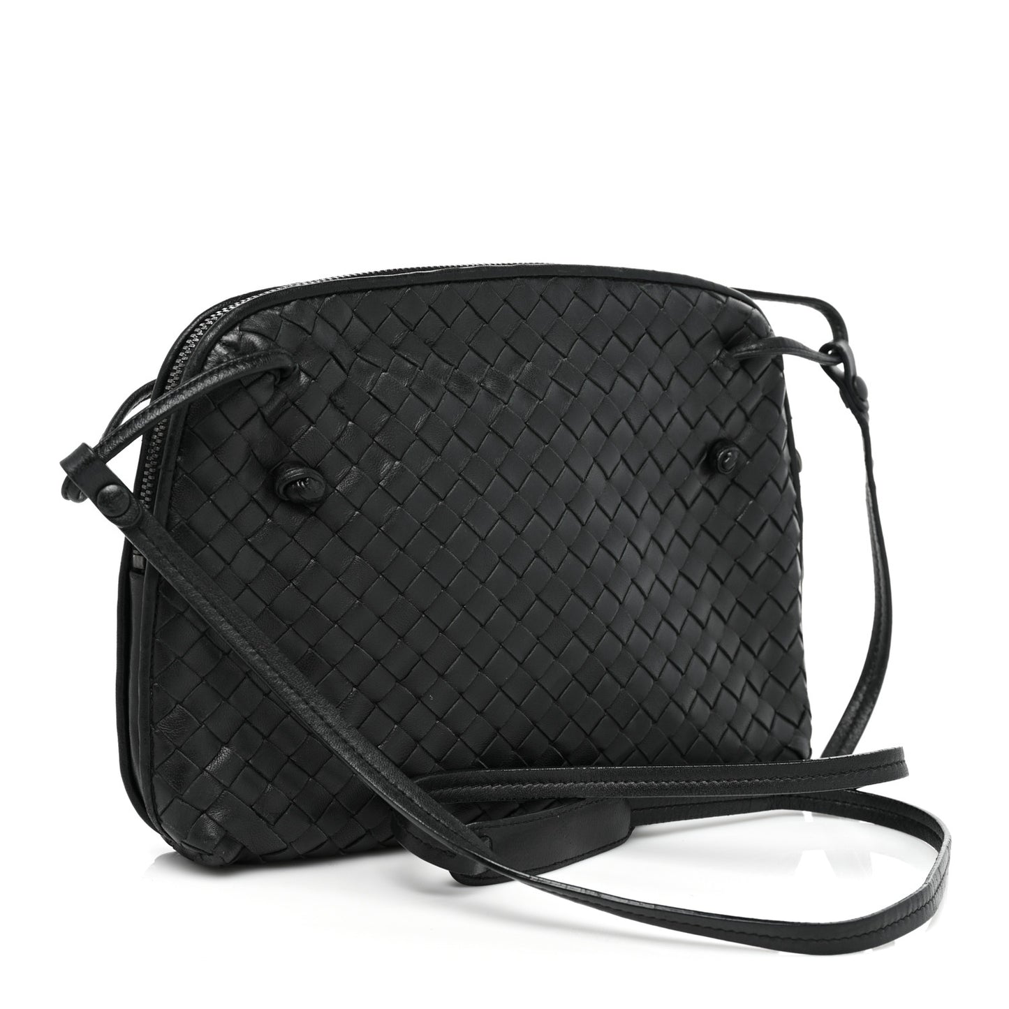 Nappa Intrecciato Nodini Bag Black