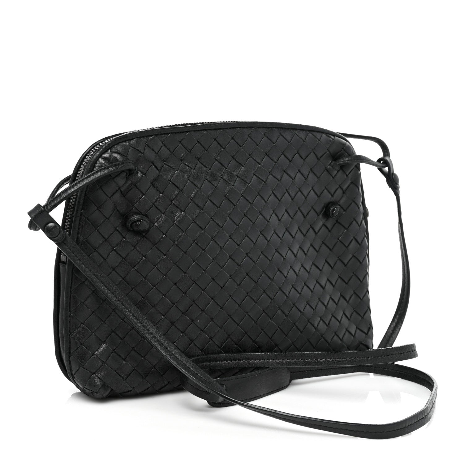Bottega Veneta Nappa Intrecciato Nodini Bag Black 3 of 14