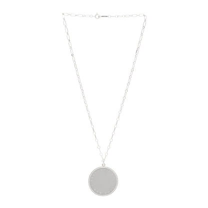 Tiffany Sterling Silver Twist Round Charm Necklace 3 of 4