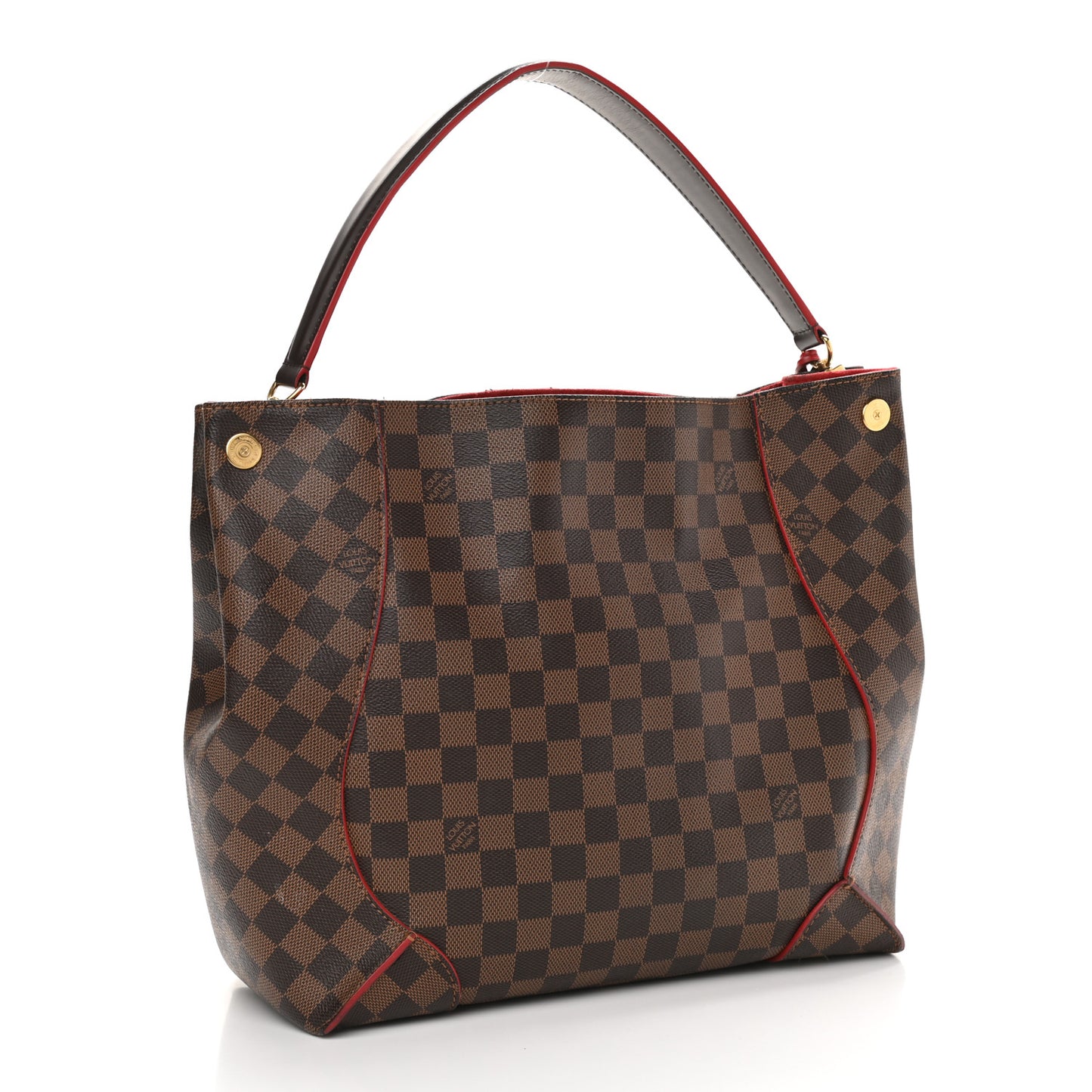 Damier Ebene Caissa Hobo Cherry