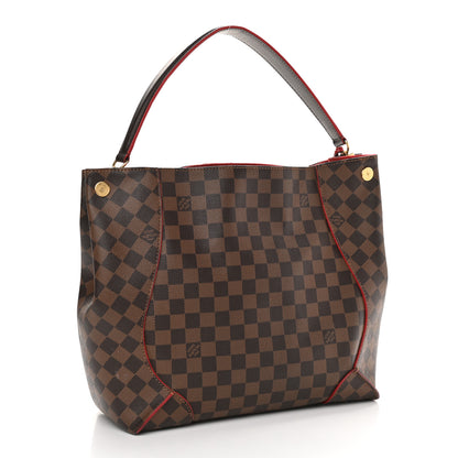 Louis Vuitton Damier Ebene Caissa Hobo Cherry 3 of 11