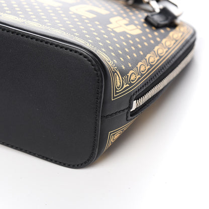 Gucci X SEGA Calfskin GUCCY Stars Mini Dome Shoulder Bag Black Gold 9 of 10