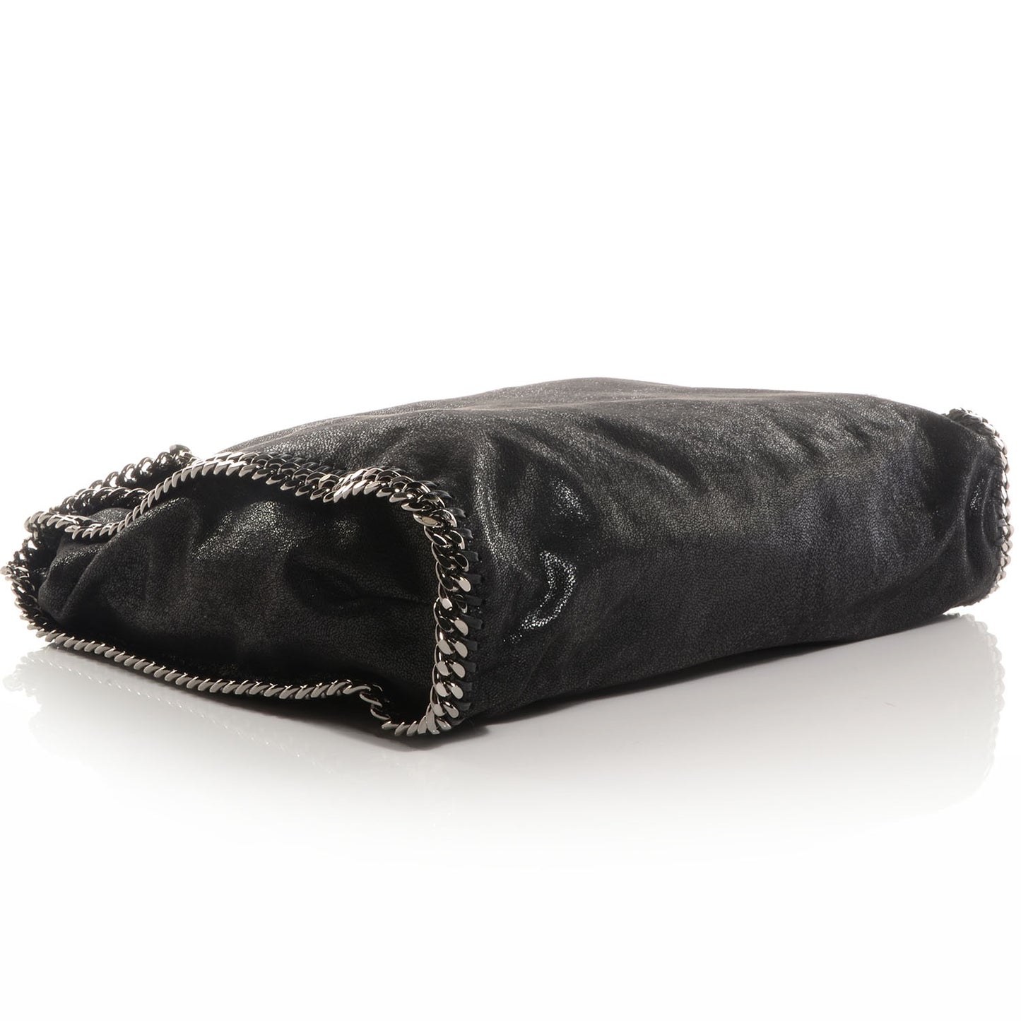 Faux Leather Shaggy Deer Big Falabella Black