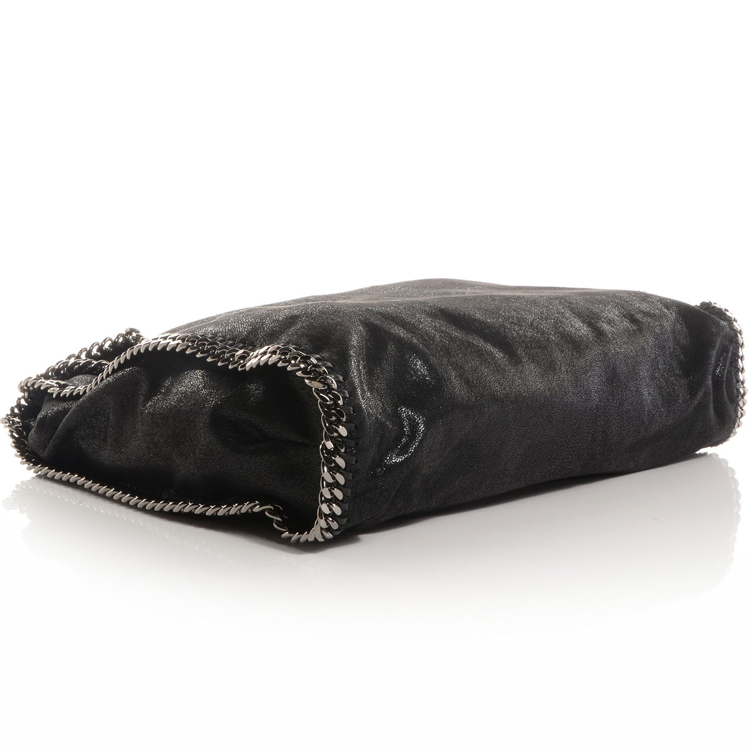 Stella McCartney Faux Leather Shaggy Deer Big Falabella Black 4 of 10