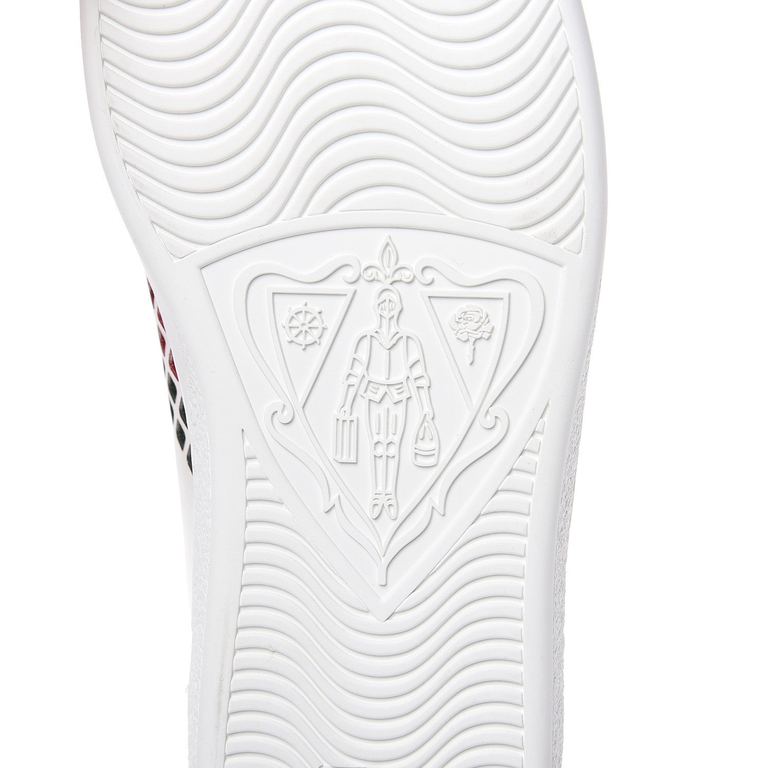 Gucci Calfskin Mens Ace Sneakers 10.5 White Green 7 of 11