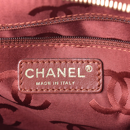 Chanel Calfskin Contrast Stitch Small Surpique Bowler Brown 6 of 8
