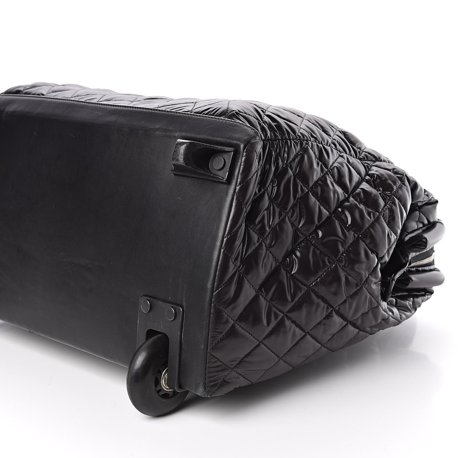 Chanel Nylon Quilted Coco Cocoon Trolley Black 11 of 12