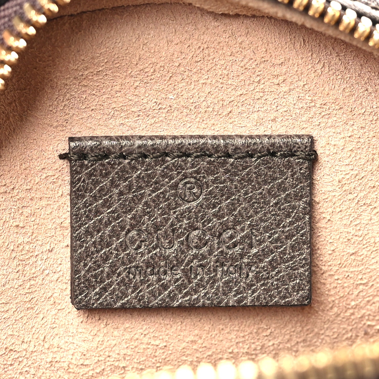 Gucci GG Supreme Monogram Web Mini Ophidia Round Shoulder Bag Brown 6 of 10