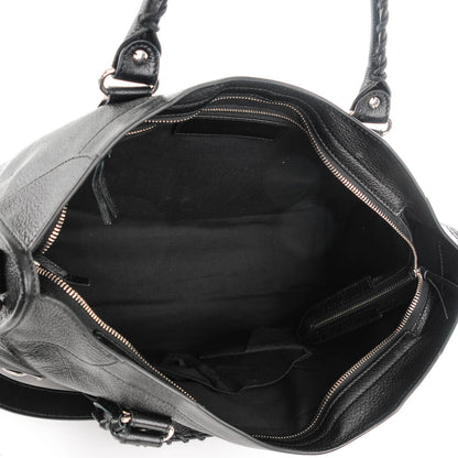 Balenciaga Chevre Silver Metallic Edge Hardware City Black 6 of 8