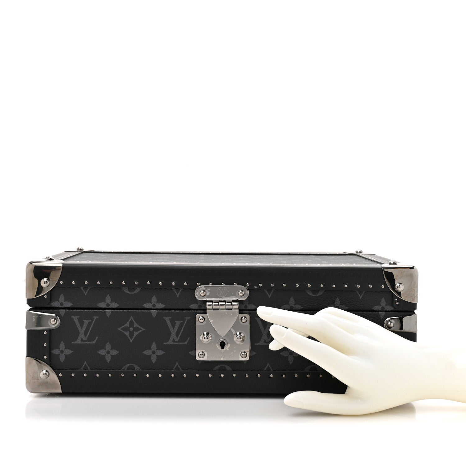 Louis Vuitton Monogram Eclipse Coffret 8 Watch Case Black 2 of 8