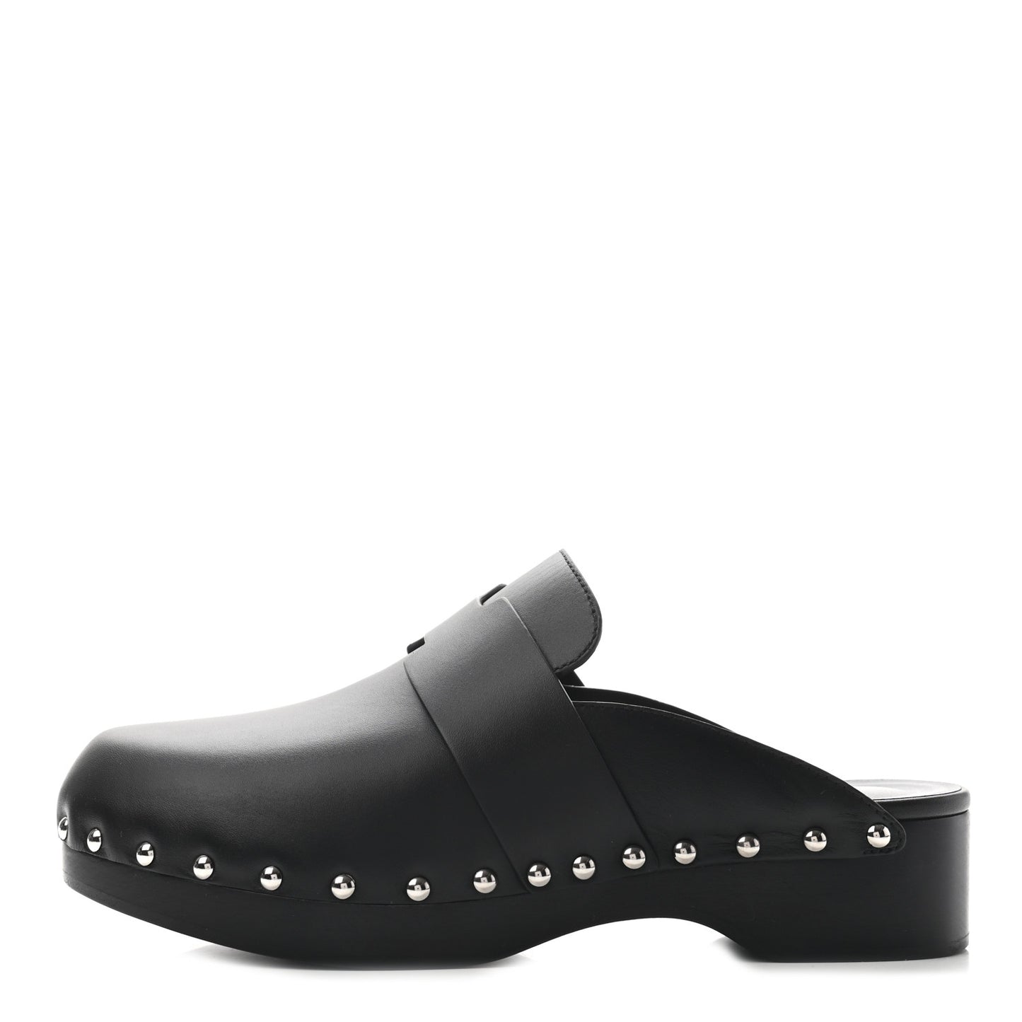 Calfskin Calya Mules 38 Black