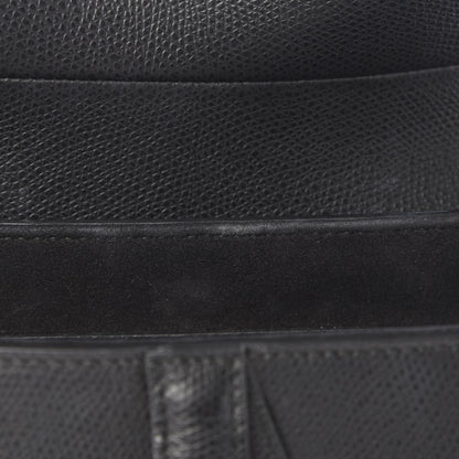 Christian Dior Grained Calfskin Saddle Bag Black 10 of 11