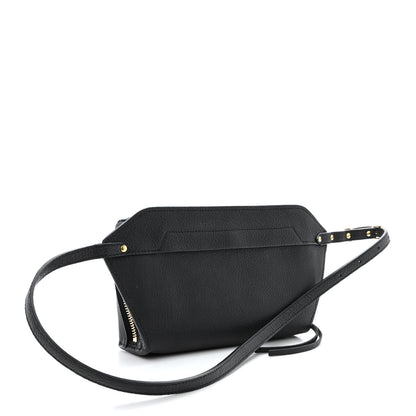Balenciaga Chevre Gold Metallic Edge Hardware Bum Bag Black 3 of 12