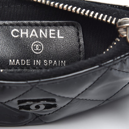 Chanel Patent Quilted Key Pouch So Black 6 of 10