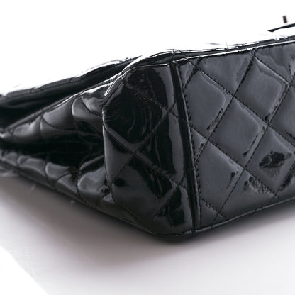 Chanel Patent Quilted Maxi Double Flap Black 8 of 14