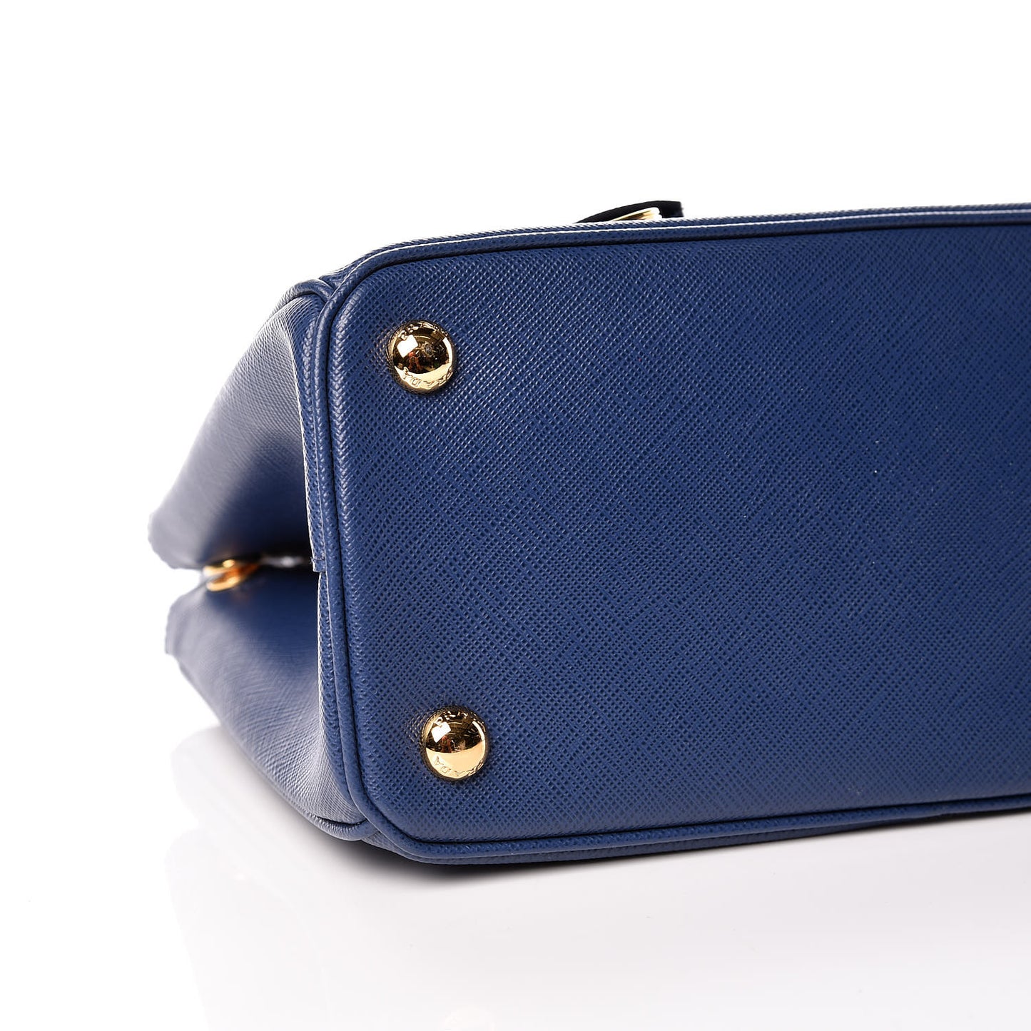 Saffiano Lux Small Galleria Double Zip Tote Bluette