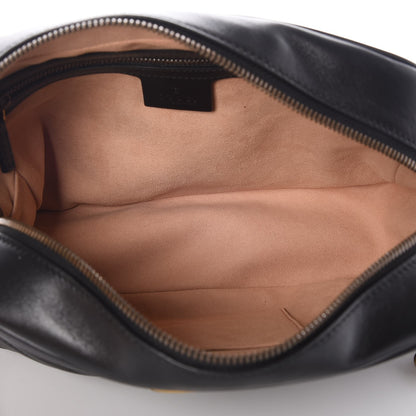 Gucci Calfskin Matelasse Medium GG Marmont Chain Shoulder Bag Black 6 of 8