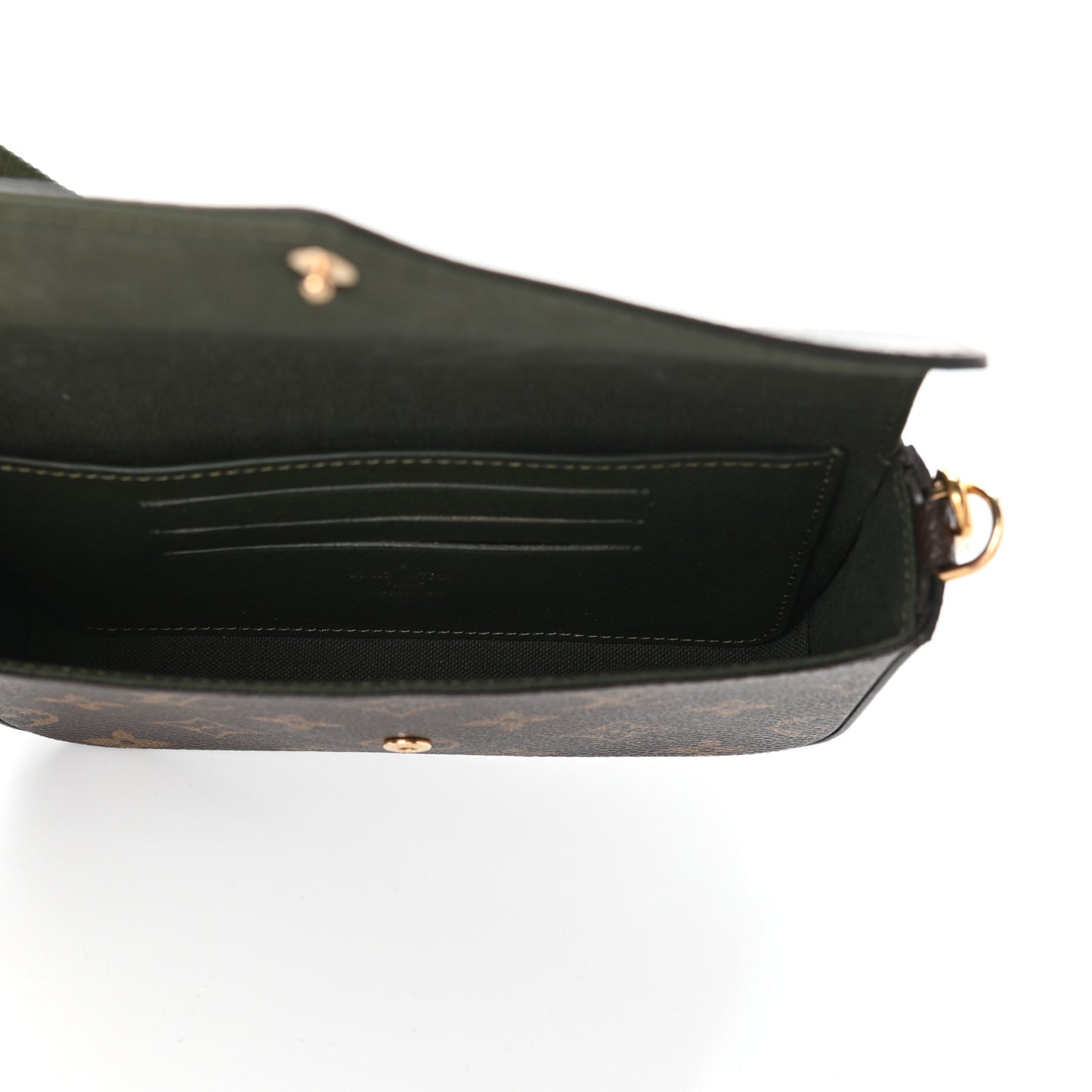 Monogram Felicie Strap & Go Kaki
