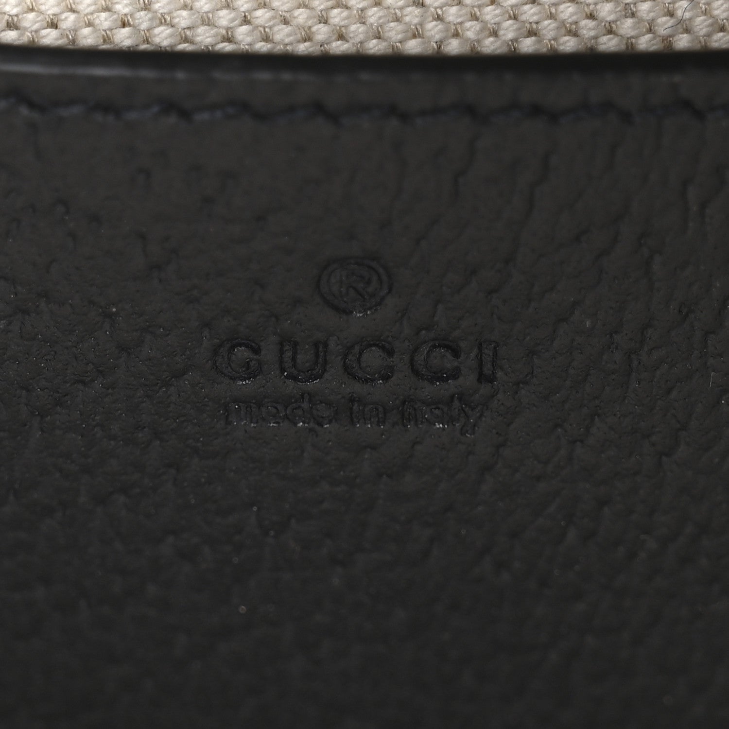 Gucci GG Supreme Monogram Textured Dollar Calfskin Web Mini Ophidia Envelope Shoulder Bag Beige Blue 6 of 11