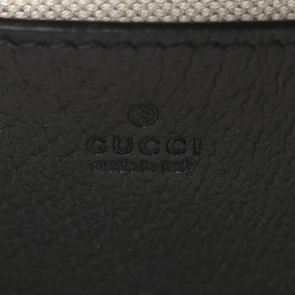 Gucci GG Supreme Monogram Textured Dollar Calfskin Web Mini Ophidia Envelope Shoulder Bag Beige Blue 6 of 11