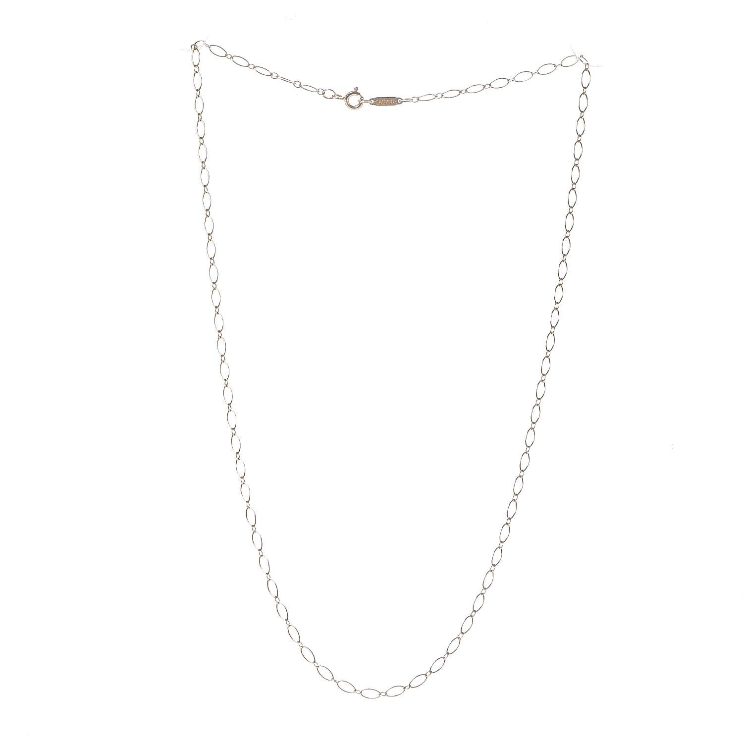 Tiffany 18K Yellow Gold Oval Link Chain 3 of 5