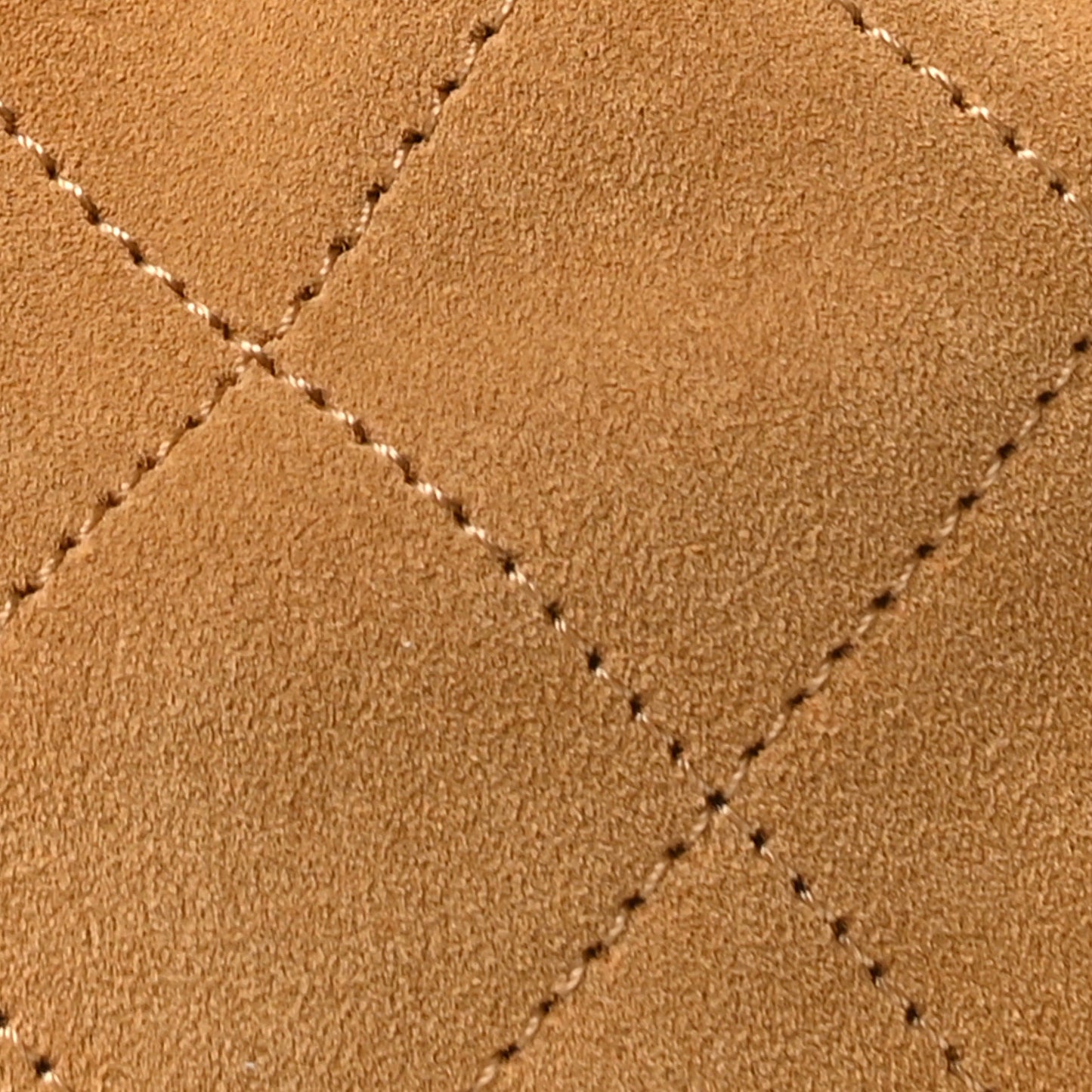 Suede Quilted Medium Chanel 25 Handbag Beige