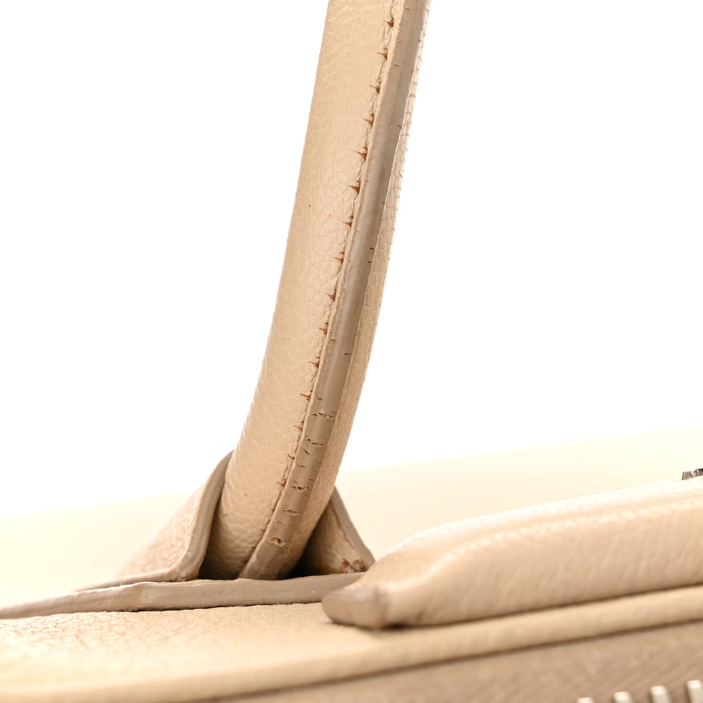 Sugar Goatskin Small Antigona Beige Buff