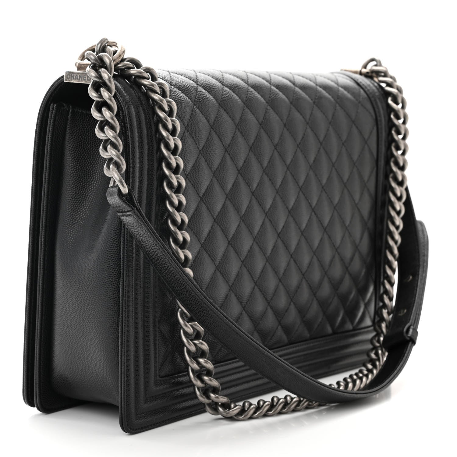 Chanel Caviar Quilted Large Boy Flap Black 3 of 10