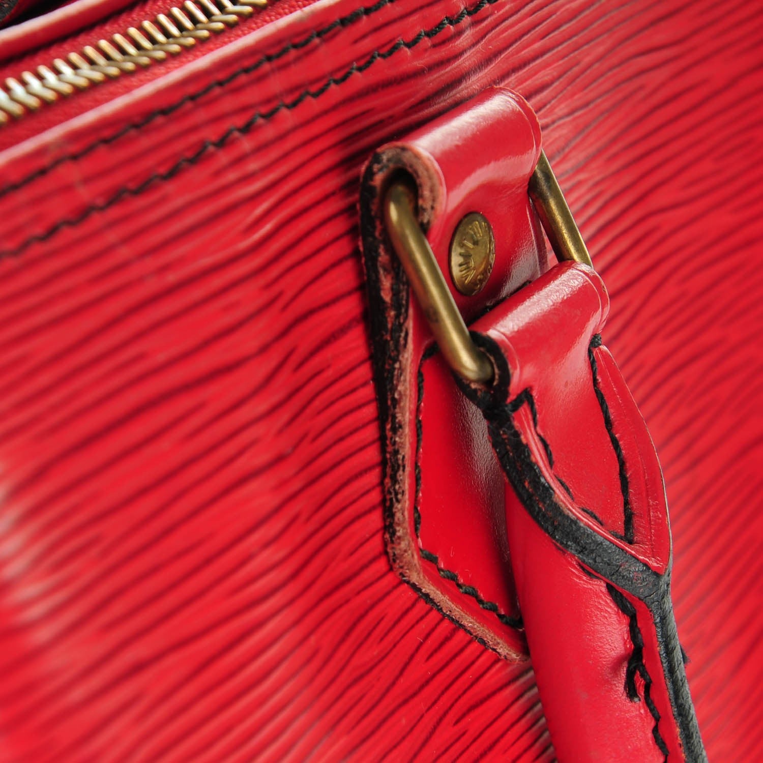 Louis Vuitton Epi Speedy 25 Castillan Red 11 of 12