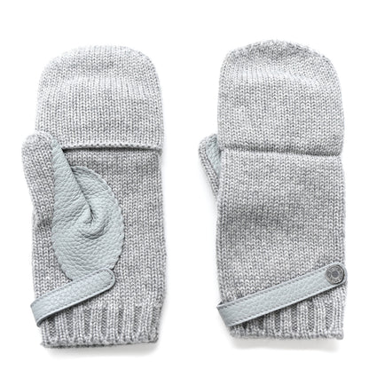 Hermes Cashmere Deerskin Baltimore Mittens S Light Grey 2 of 5