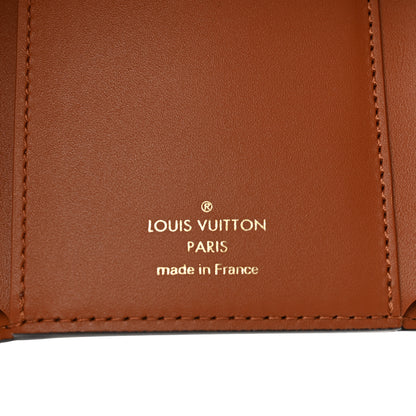 Louis Vuitton Monogram Flower Lock Compact Wallet Caramel 6 of 8