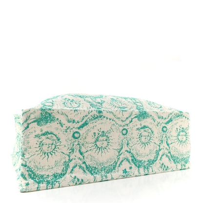 Christian Dior Straw Toile De Jouy Soleil Dioriviera Tote Aquamarina 4 of 10