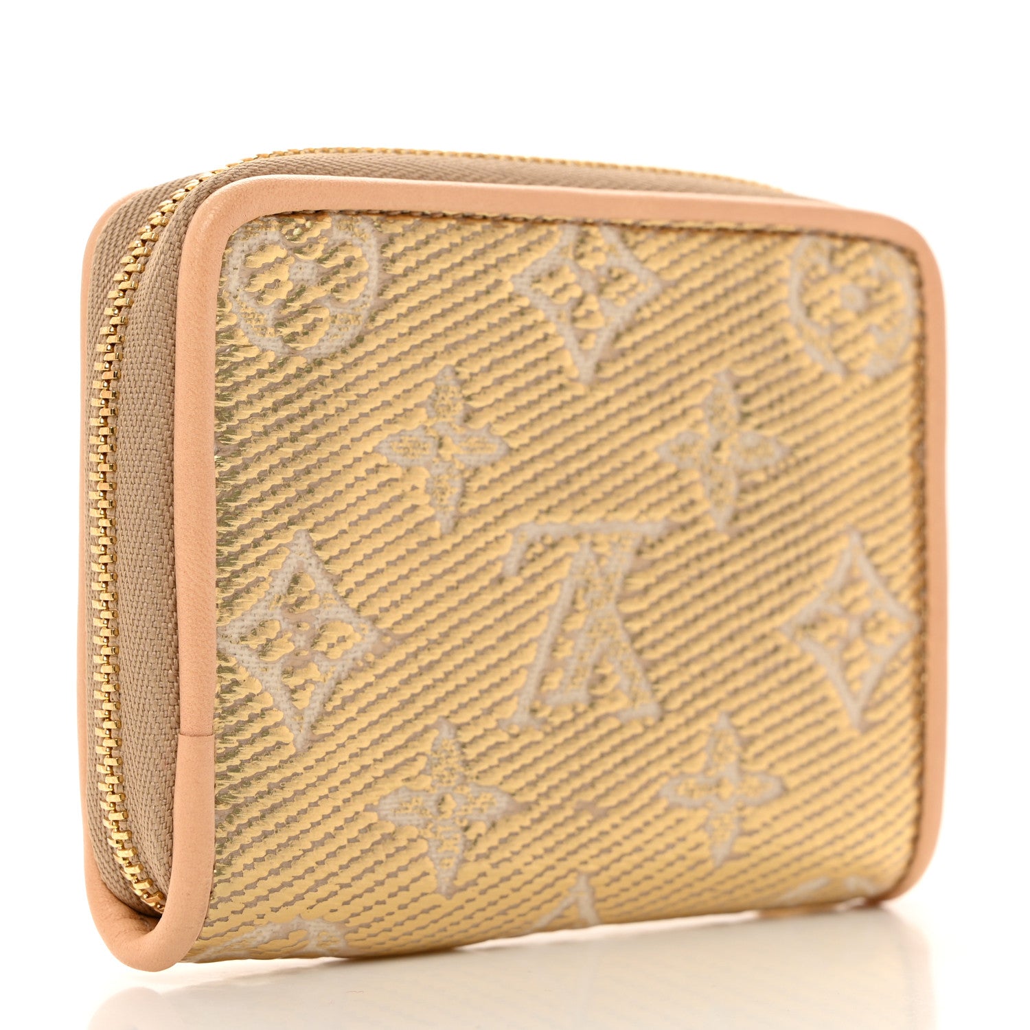 Louis Vuitton Hollographic Monoglam Zippy Coin Purse Wallet Beige 3 of 6