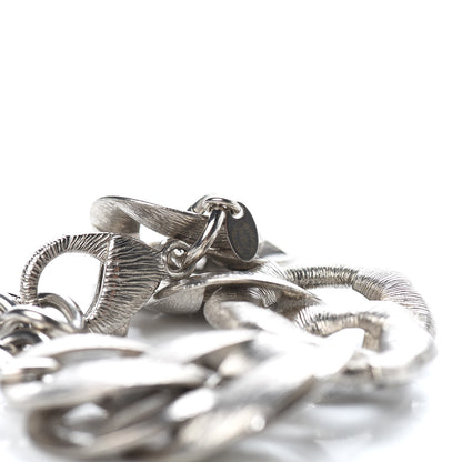Chanel Crystal CC Chain Link Bracelet Grey 5 of 6