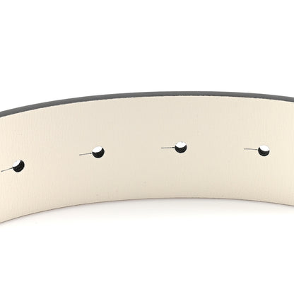 Chanel Calfskin CC Reversible Belt 80 32 Black White 3 of 5