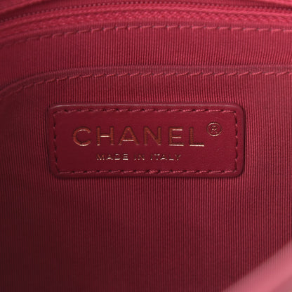 Chanel Calfskin Chevron Quilted Small Urban Spirit Backpack Dark Pink 5 of 10