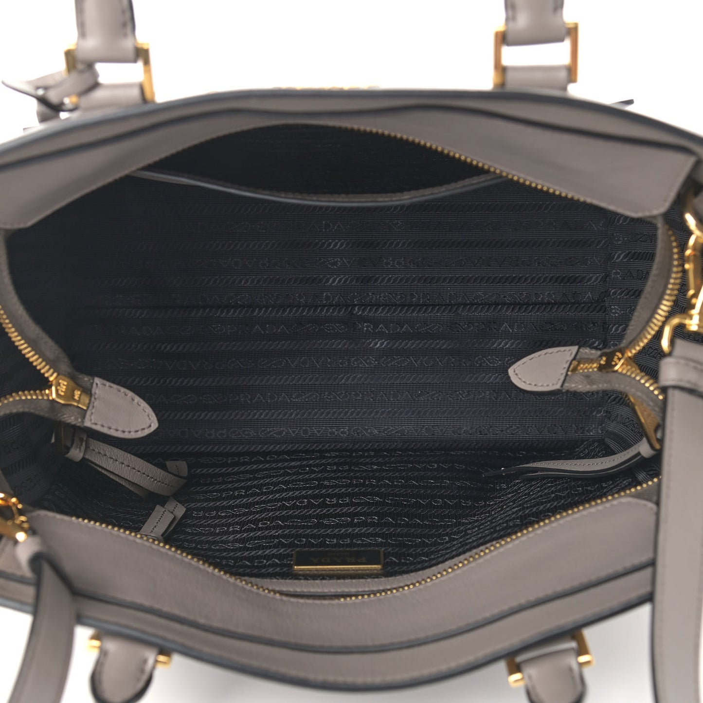 Glace Calfskin Shopping Tote Argilla