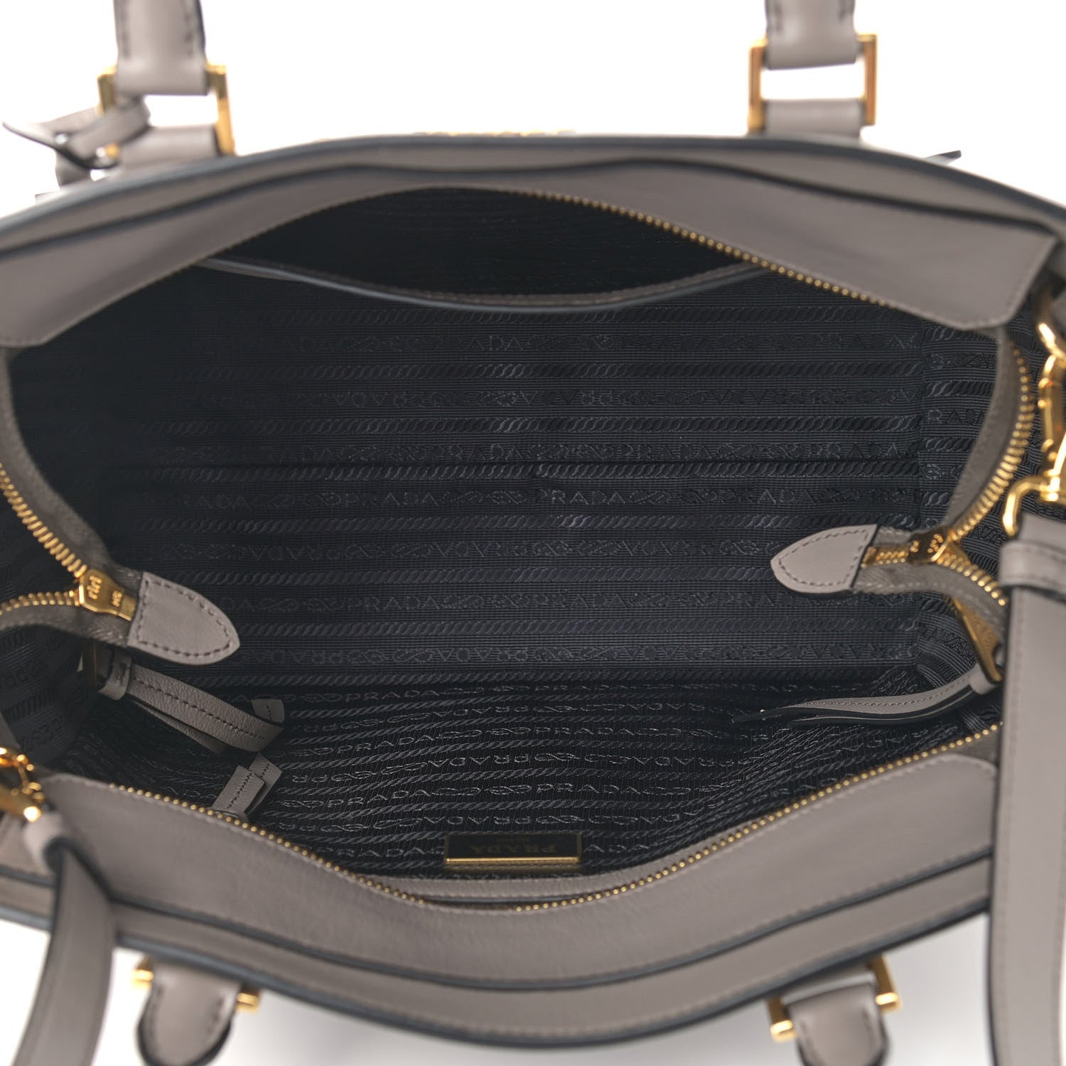Prada Glace Calfskin Shopping Tote Argilla 5 of 8