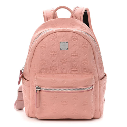 MCM Calfskin Ottomar Monogram Small Backpack Pink 1 of 10