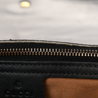 Gucci Calfskin Matelasse Small GG Marmont Shoulder Bag Black 11 of 12