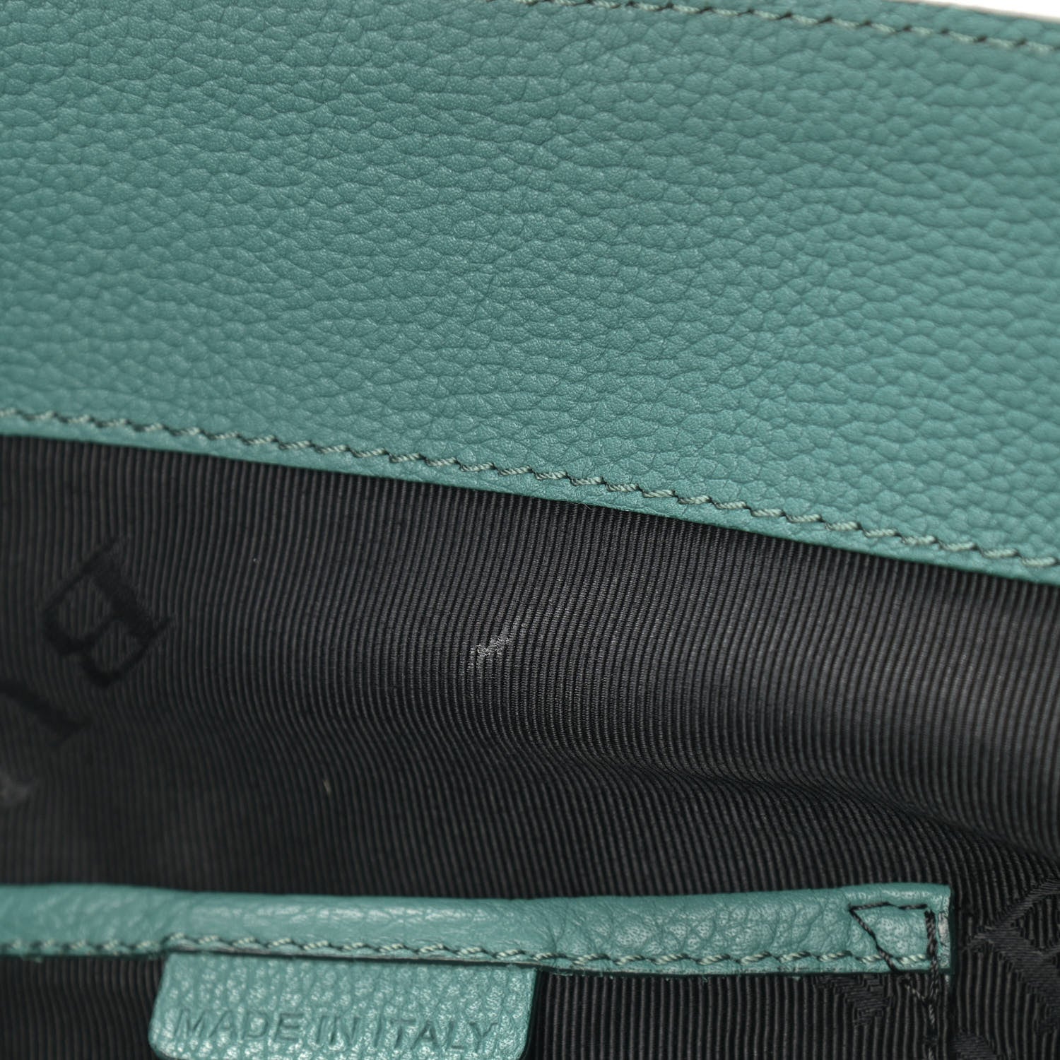 Burberry Grainy Calfskin Messenger Green 9 of 16