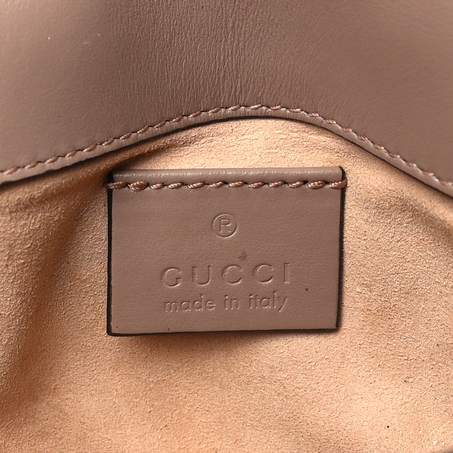 Calfskin Matelasse Super Mini GG Marmont Shoulder Bag Porcelain Rose