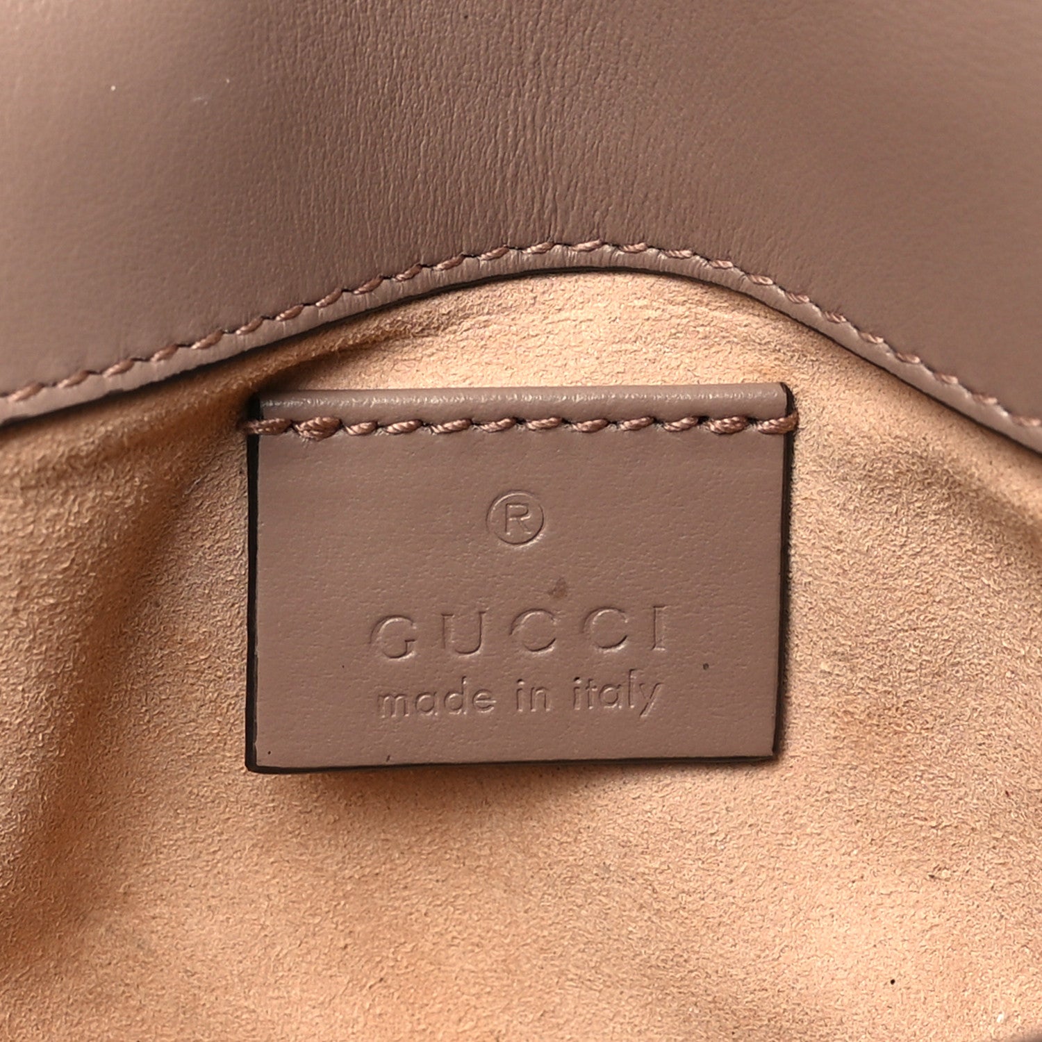 Gucci Calfskin Matelasse Super Mini GG Marmont Shoulder Bag Porcelain Rose 6 of 11