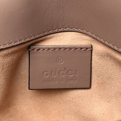 Gucci Calfskin Matelasse Super Mini GG Marmont Shoulder Bag Porcelain Rose 6 of 11