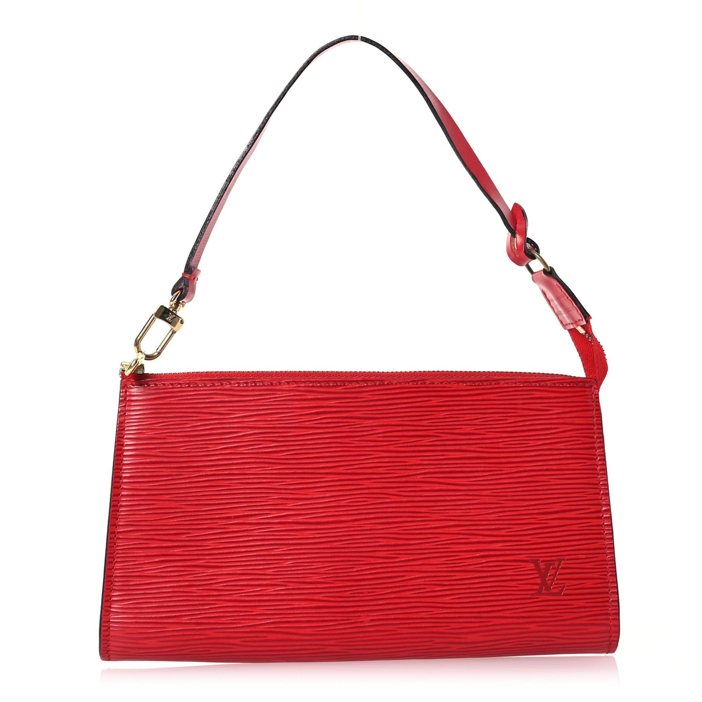Epi Pochette Accessories 24 Castillan Red