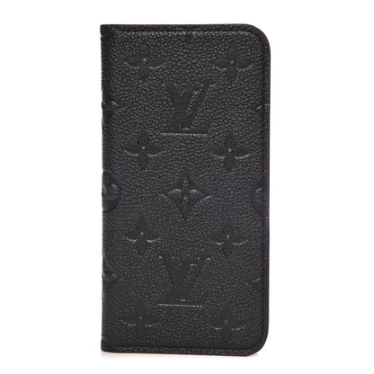 Louis Vuitton Empreinte iPhone X/XS Folio Case Black 1 of 8