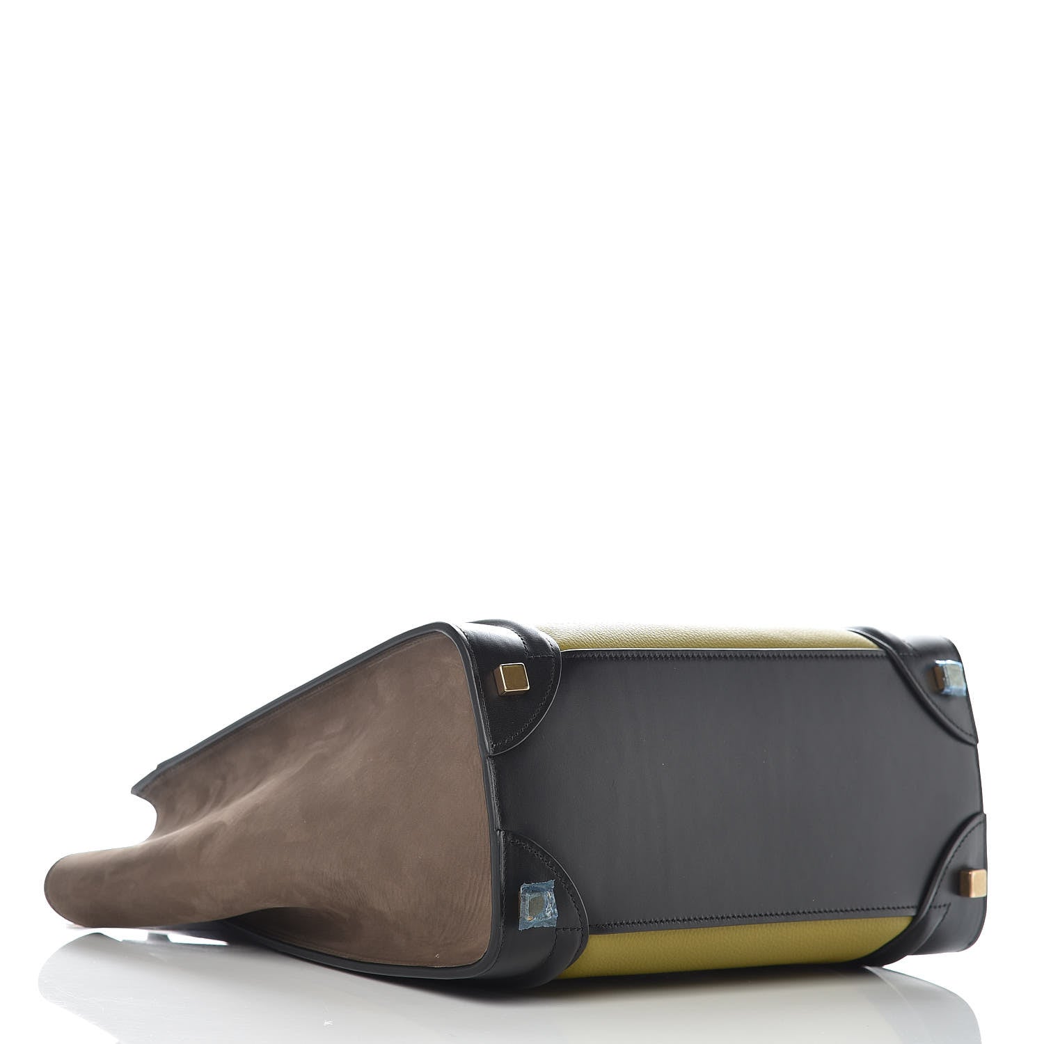 Celine Baby Grained Calfskin Nubuck Micro Tri-Color Luggage Olive 4 of 10